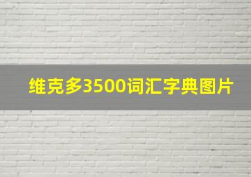 维克多3500词汇字典图片