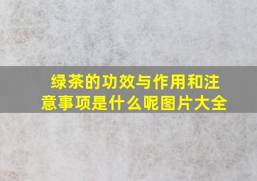 绿茶的功效与作用和注意事项是什么呢图片大全