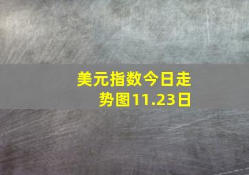 美元指数今日走势图11.23日