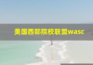 美国西部院校联盟wasc