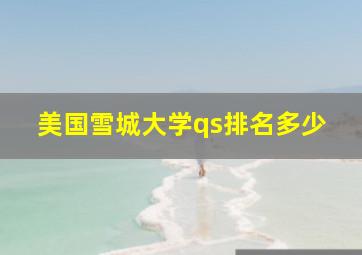 美国雪城大学qs排名多少