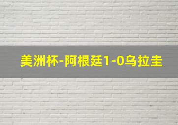 美洲杯-阿根廷1-0乌拉圭