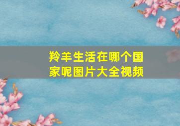 羚羊生活在哪个国家呢图片大全视频