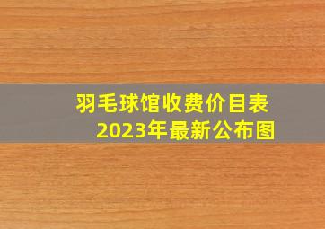 羽毛球馆收费价目表2023年最新公布图