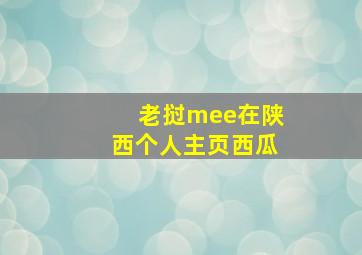 老挝mee在陕西个人主页西瓜