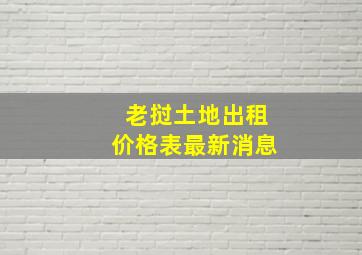 老挝土地出租价格表最新消息