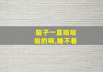 脑子一直嗡嗡嗡的响,睡不着