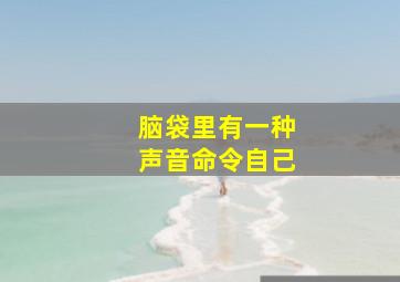 脑袋里有一种声音命令自己