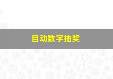 自动数字抽奖