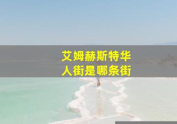 艾姆赫斯特华人街是哪条街