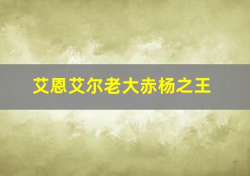 艾恩艾尔老大赤杨之王