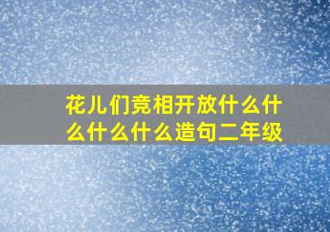 花儿们竞相开放什么什么什么什么造句二年级