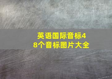 英语国际音标48个音标图片大全