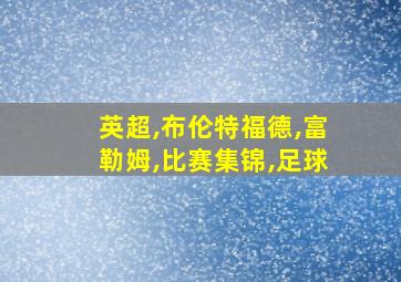 英超,布伦特福德,富勒姆,比赛集锦,足球