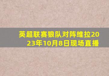 英超联赛狼队对阵维拉2023年10月8日现场直播