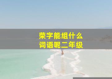 荣字能组什么词语呢二年级