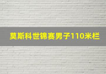 莫斯科世锦赛男子110米栏