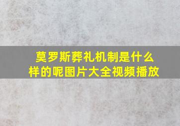 莫罗斯葬礼机制是什么样的呢图片大全视频播放