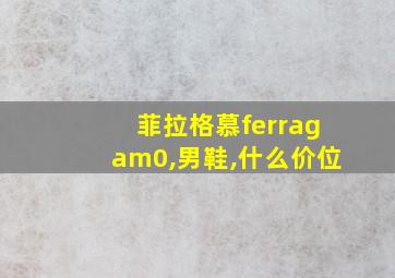 菲拉格慕ferragam0,男鞋,什么价位