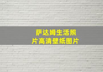 萨达姆生活照片高清壁纸图片