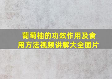 葡萄柚的功效作用及食用方法视频讲解大全图片