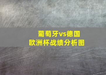 葡萄牙vs德国欧洲杯战绩分析图