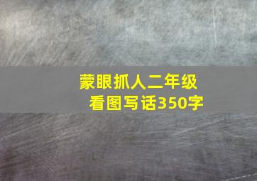 蒙眼抓人二年级看图写话350字