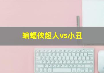 蝙蝠侠超人vs小丑