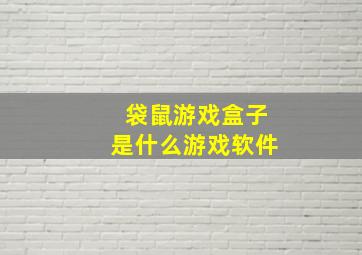 袋鼠游戏盒子是什么游戏软件