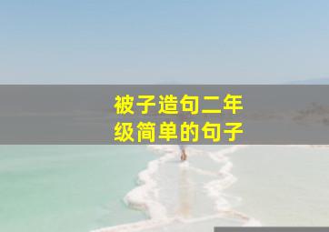 被子造句二年级简单的句子