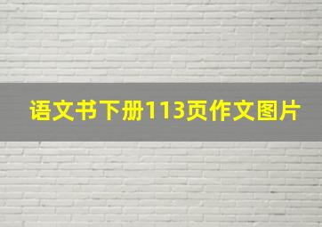 语文书下册113页作文图片