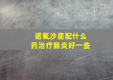 诺氟沙星配什么药治疗肠炎好一些