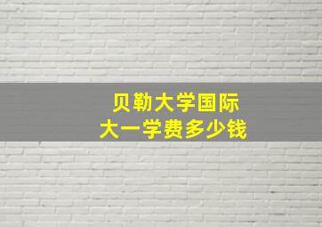 贝勒大学国际大一学费多少钱