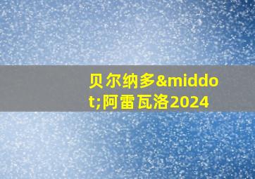 贝尔纳多·阿雷瓦洛2024