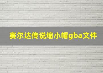 赛尔达传说缩小帽gba文件