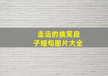 走运的搞笑段子短句图片大全