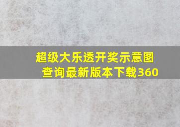 超级大乐透开奖示意图查询最新版本下载360