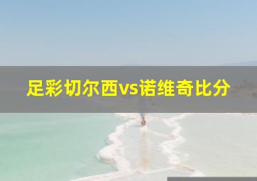 足彩切尔西vs诺维奇比分