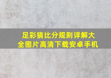 足彩猜比分规则详解大全图片高清下载安卓手机