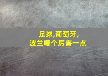 足球,葡萄牙,波兰哪个厉害一点