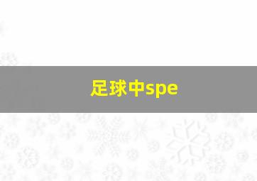 足球中spe