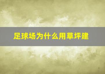 足球场为什么用草坪建