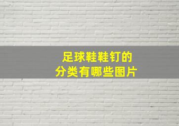 足球鞋鞋钉的分类有哪些图片