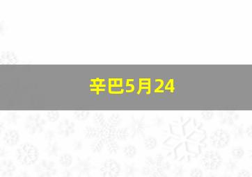 辛巴5月24