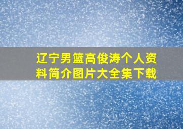 辽宁男篮高俊涛个人资料简介图片大全集下载