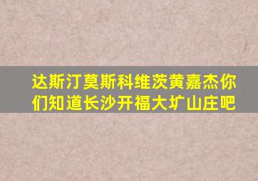 达斯汀莫斯科维茨黄嘉杰你们知道长沙开福大圹山庄吧