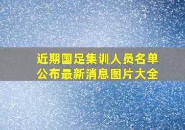 近期国足集训人员名单公布最新消息图片大全