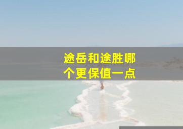 途岳和途胜哪个更保值一点