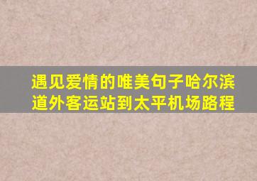 遇见爱情的唯美句子哈尔滨道外客运站到太平机场路程