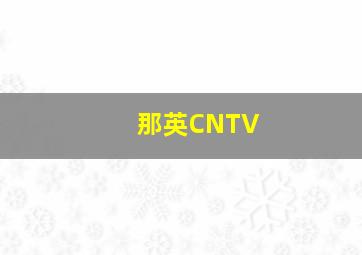 那英CNTV